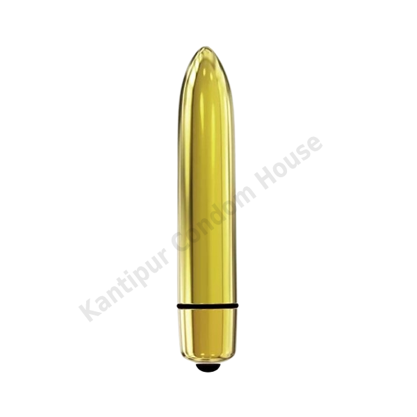 10 Function Slim Tapered Bullet Vibrator Gold