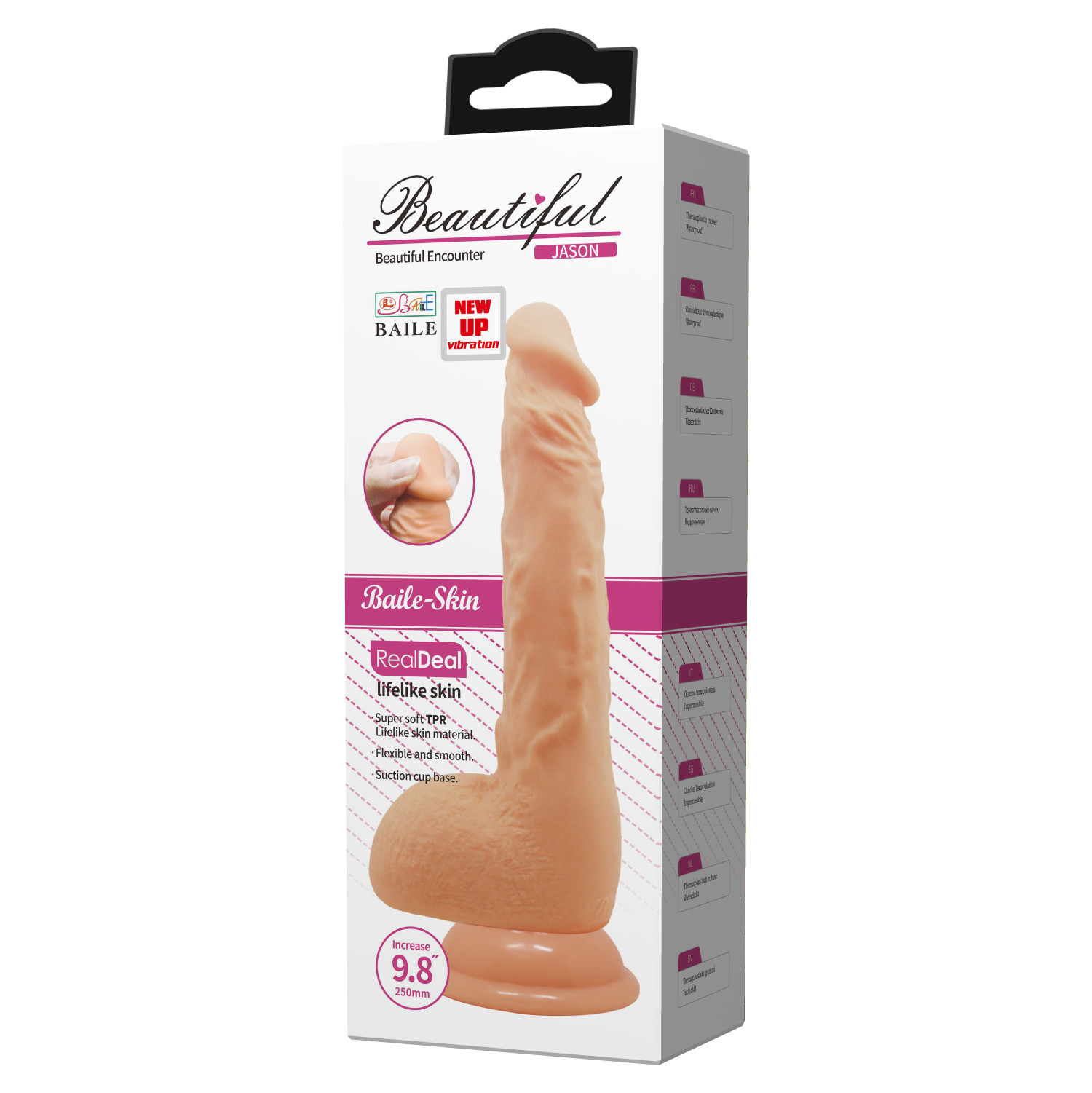 9.8" Beautiful  Vibrating Dildo- 008041ZSY
