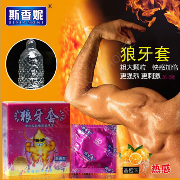 Bubble Super Dotted Condom -3pcs