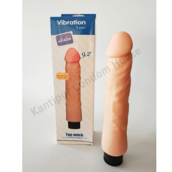 9.2'' Lure Real Skin Vibrating Dildo