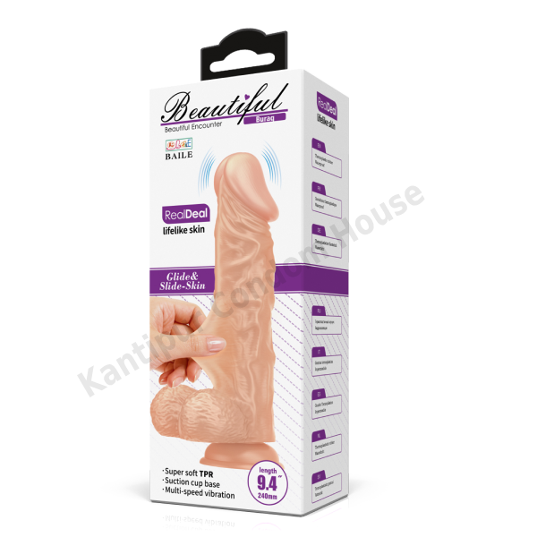 9.4''Beautiful Jason Vibrating Dildo BW-008104ZA